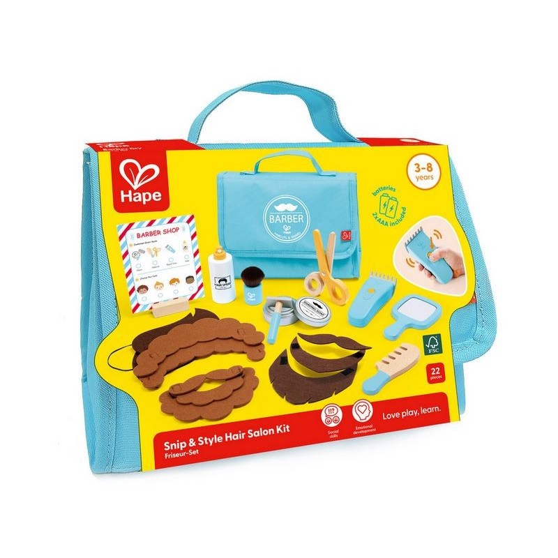 Stylish barber playset.