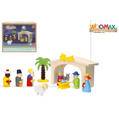 Wooden Manger Set.
