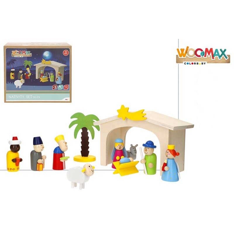 Wooden Manger Set.
