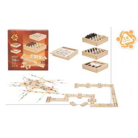 Juegos de viaje 5 en 1.