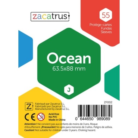 55 Ocean sleeves (63,5 x 88 mm).