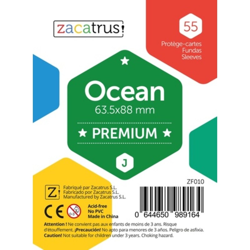 55 premium Ocean sleeves (63,5 x 88 mm).