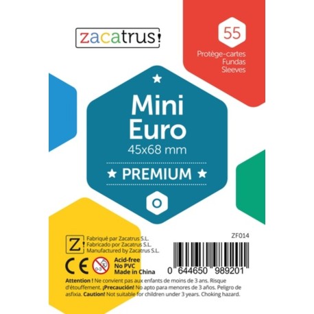 55 fundas mini Euro premium (45 x 68 mm).