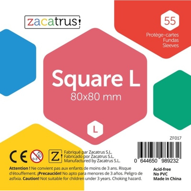 55 Square L sleeves (80 x 80mm).