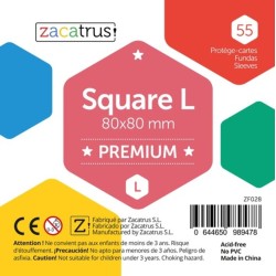 55 fundas Square L premium (80 x 80 mm).