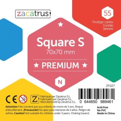55 fundas Square S premium (70 x 70 mm).
