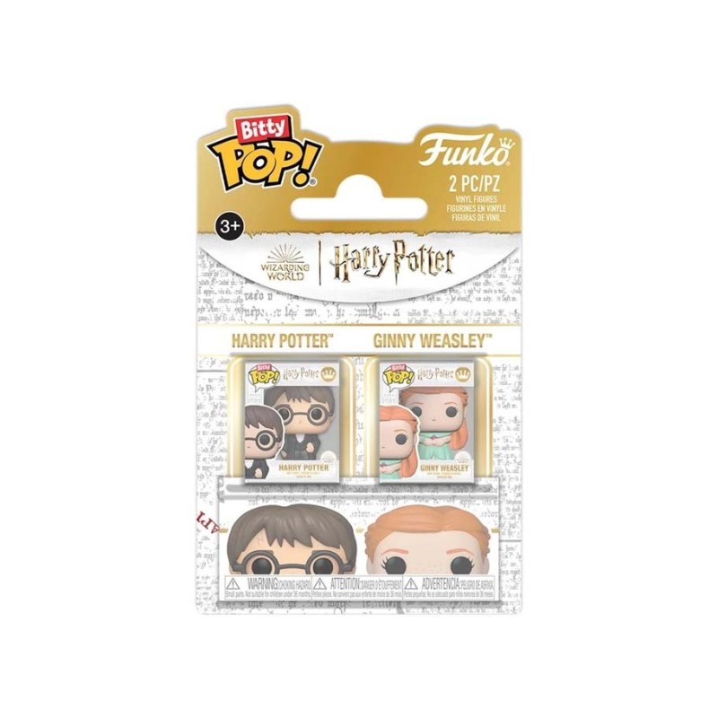 Funko Bitty Pop! Harry Potter and Ginny Weasley.