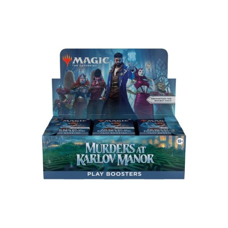 MTG: Muerders at Karlov manor play booster display. English.