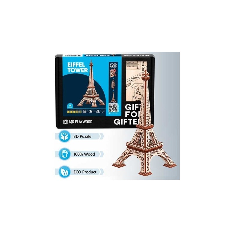 Eiffel tower. MR. PLAYWOOD