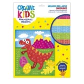 Manualidades divertidas: Mosaicos Brillantes - Dinosaurios.