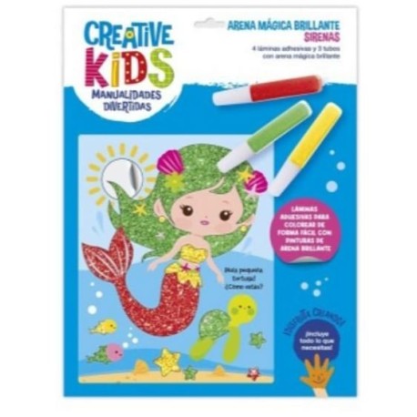 Manualidades divertidas: Arena Mágica Brillante - Sirenas.
