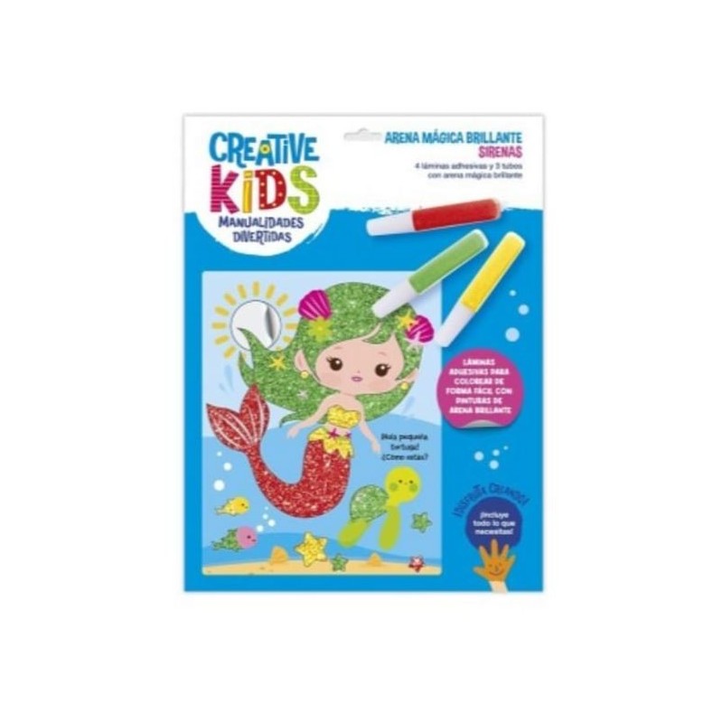 Manualidades divertidas: Arena Mágica Brillante - Sirenas.