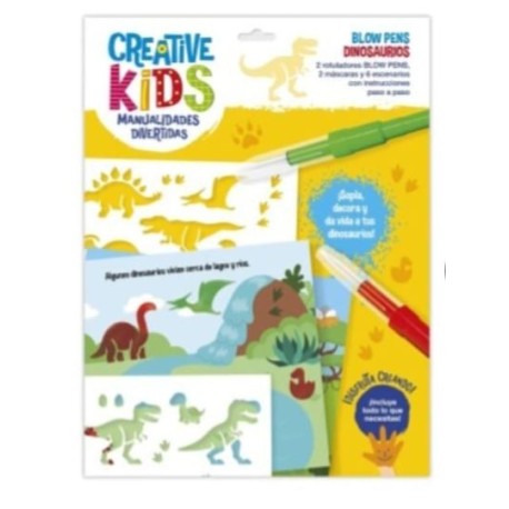 Manualidades divertidas: Blow Pens Dinosaurios.