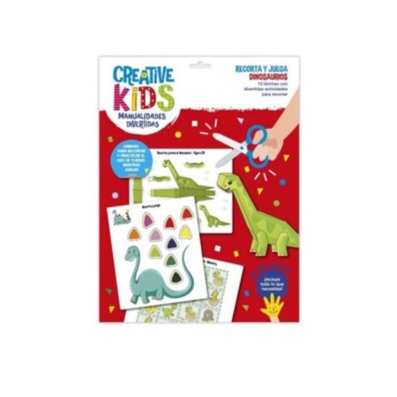 Manualidades divertidas: Recorta y Juega Dinosaurios.