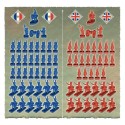 Battles of Napoleonic Europe: A Solitaire Wargame: Set 78 Miniatures.