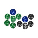 Sherman Solitaire: Set of 12 dice.