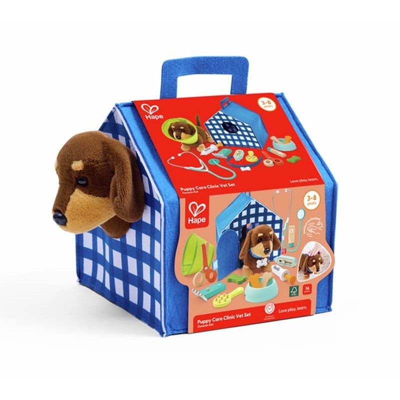Puppy care clinic vet set.