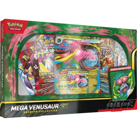 Pokemon: Mega-Venusaur EX premium collection. Spanish.