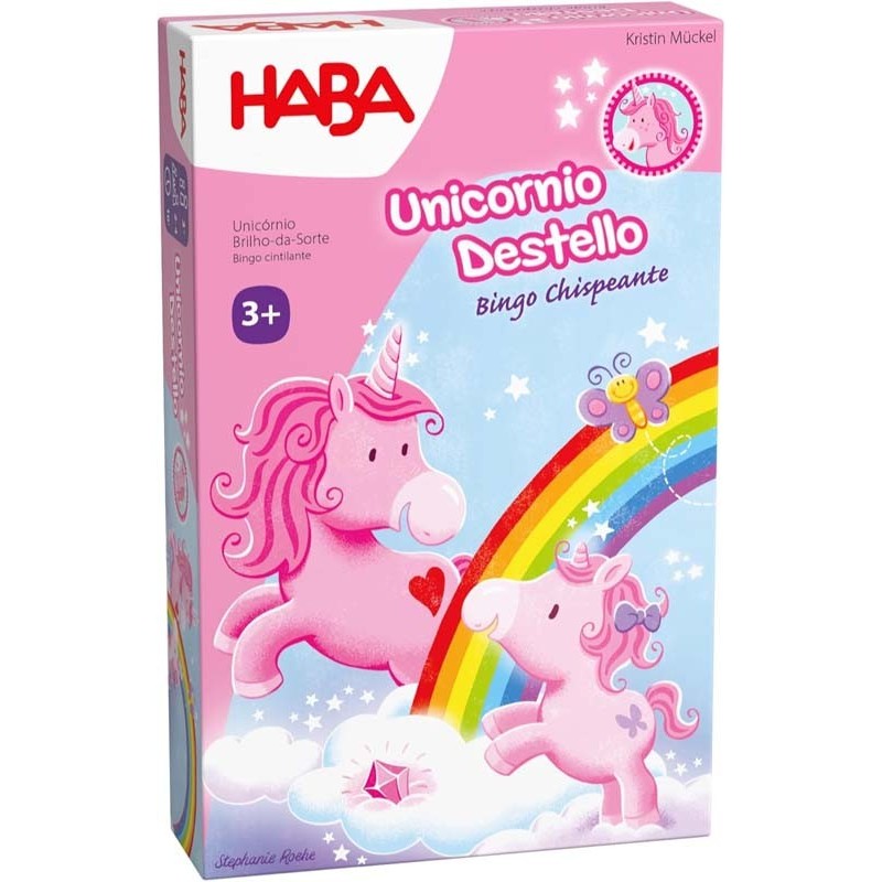 Unicornio destello. Bingo chispeante.
