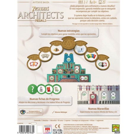 7 Wonders Architects Medals.