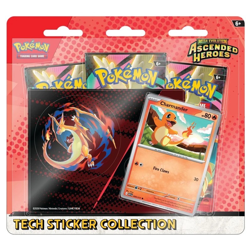 Pokemon: Héroes ascendentes. Colección con pegatinas Charizard. Español.