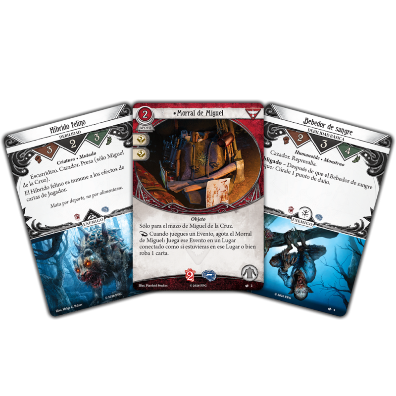 Arkham horror (LCG): Miguel de la Cruz investigator deck.