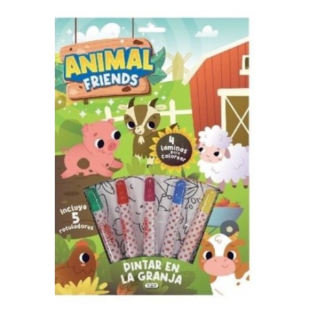 Animal Friends. Pintar en la granja.
