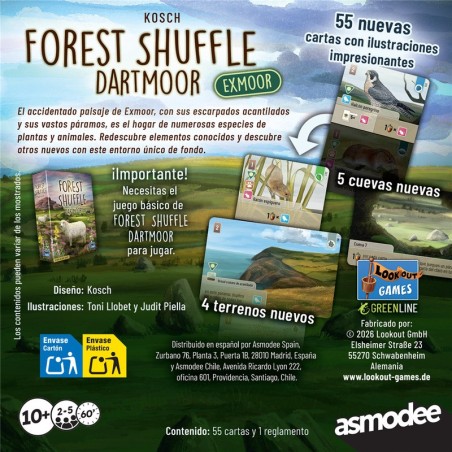 Forest Shuffle: Dartmoor. Exmoor.