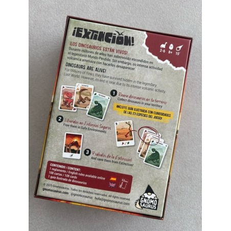 Extinción | Juego de mesa de dinosaurios y rescate