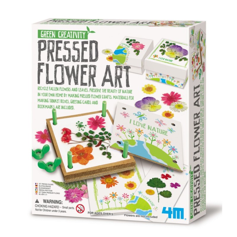 Arte con flores prensadas.