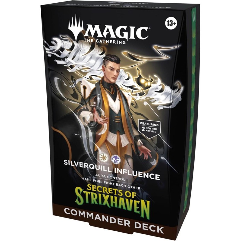 Mazo Commander MTG Plumargentum – Strixhaven (Inglés)