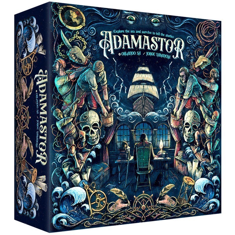 Imagen de la portada del juego de cartas Adamastor. Imagen de la portada del juego de cartas Adamastor.