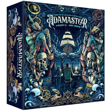 Imagen de la portada del juego de cartas Adamastor.