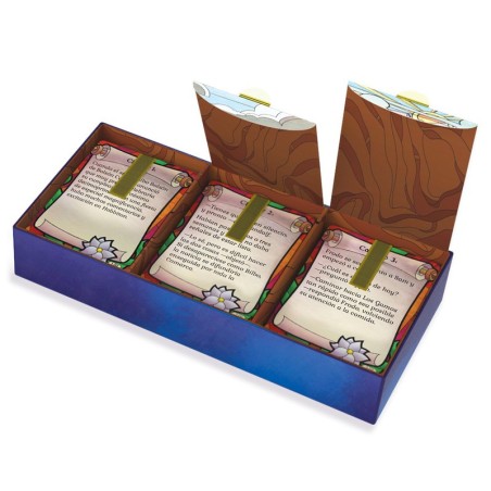 Imagen de la caja con las cartas del juego de cartas la comunidad del anillo el juego de bazas