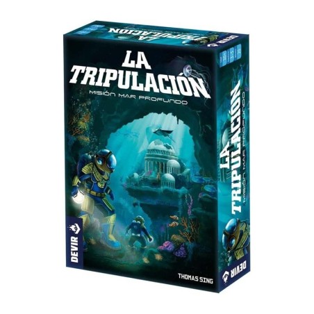 Imagen de la portada del juego de cartas la tripulación, expansión mar profundo.