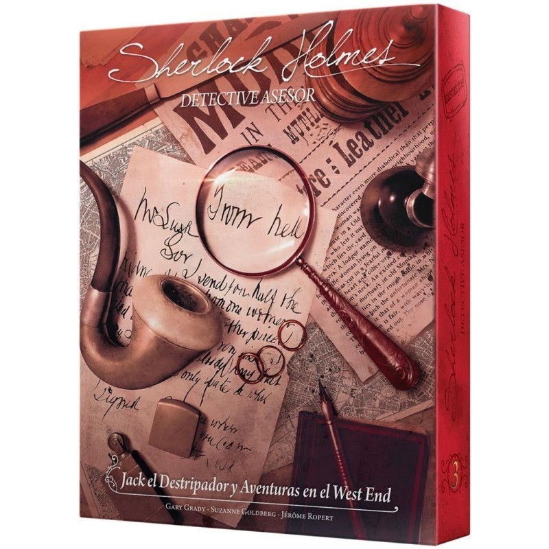 Cover image of the investigation game Sherlock Holmes Consulting Detective: Jack the Ripper & West End Adventures.