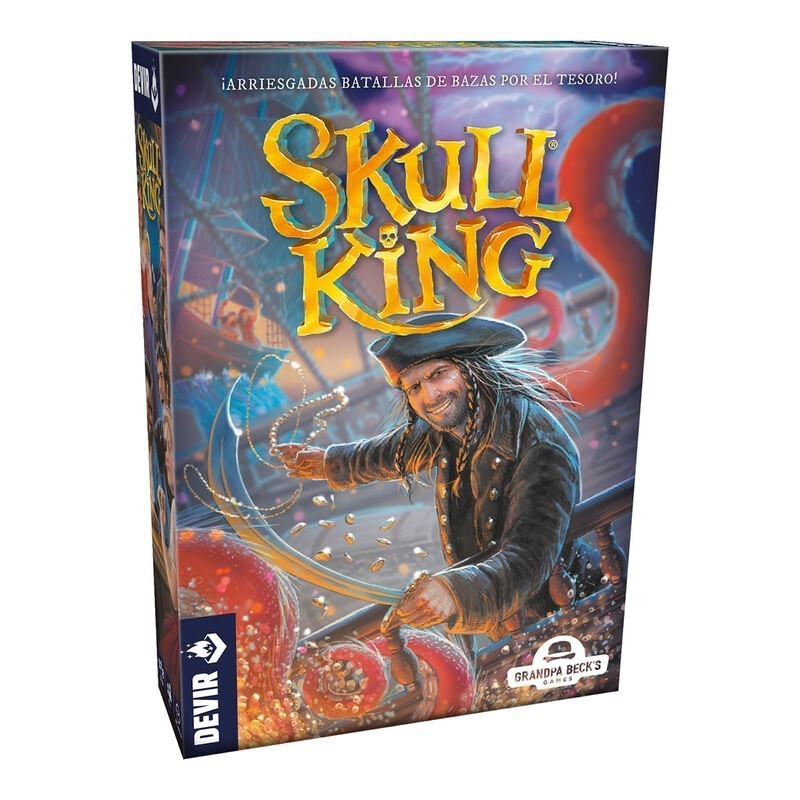 Image of the cover of the Skull King trick-taking game.