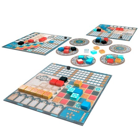 Azul strategy game components.