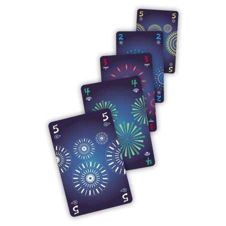 Imagen de las cartas del juego Hanabi.