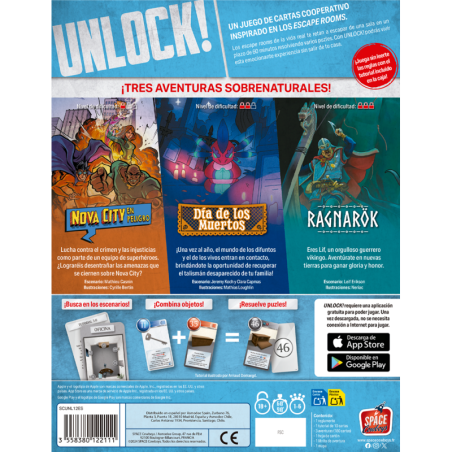 Imagen posterior del juego escape room supernatural adventures con informacion relevante.