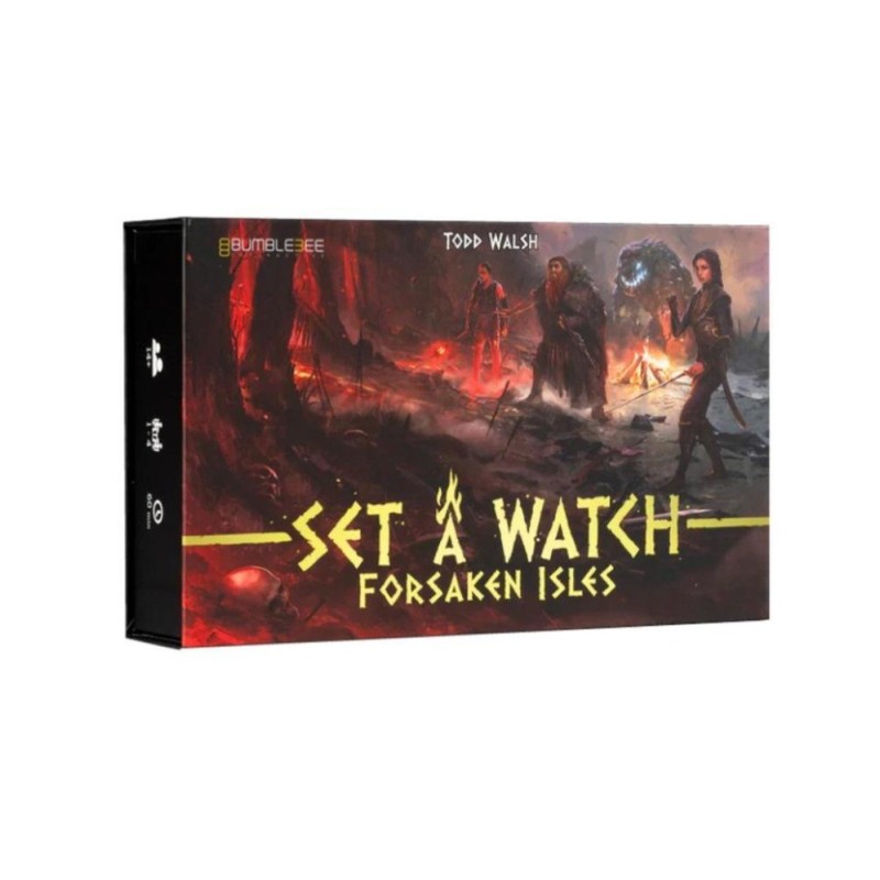 Imagen de la portada de la expansión del juego de mesa cooperativo set a watch forsaken isles.