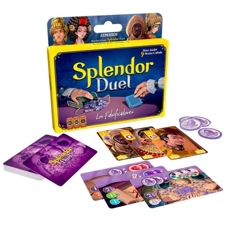 Splendor Duel: The Counterfeiters Components Image Buy Splendor Duel