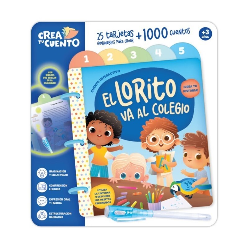 Crea tu cuento. El Lorito va al colegio.