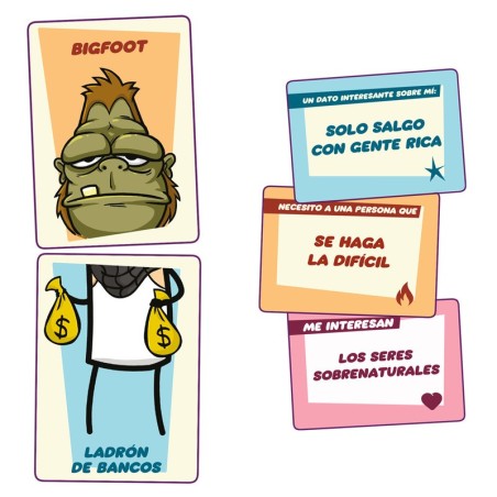 Master Dater card game components image – Buy Master Dater