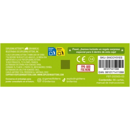 Imagen de la información de fabrica del juego de cartas coyote comprar coyote