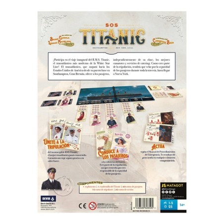 Back image of the SOS Titanic cooperative game – Buy SOS Titanic