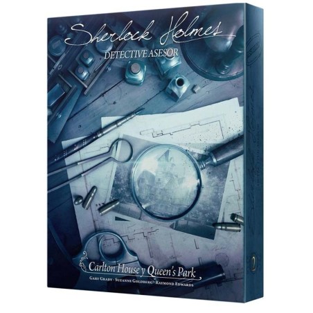 Cover image of the deduction game Sherlock Holmes Consulting Detective: Carlton House – Buy deduction games