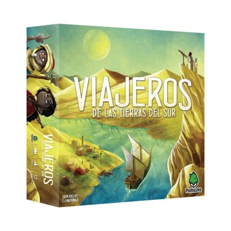 Imagen de la portada del juego de exploración viajeros de las tierras del sur comprar juego de mesa