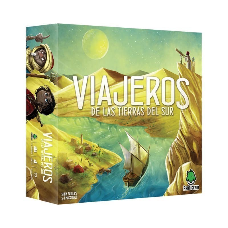 Imagen de la portada del juego de exploración viajeros de las tierras del sur comprar juego de mesa