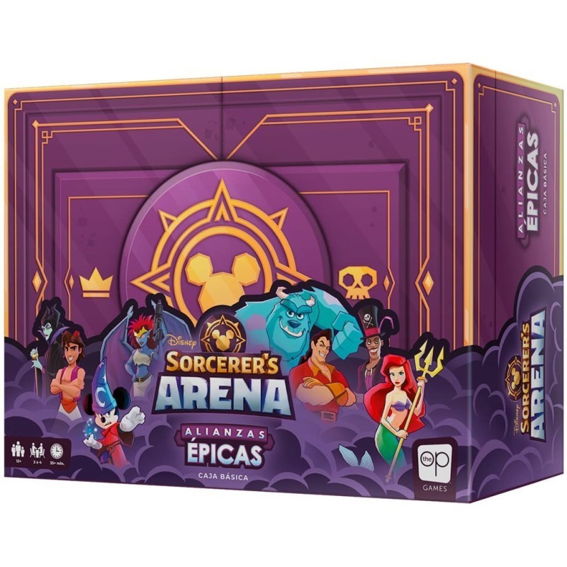 Imagen de la portada del juego de mesa disney sorcerers arena comprar juegos disney